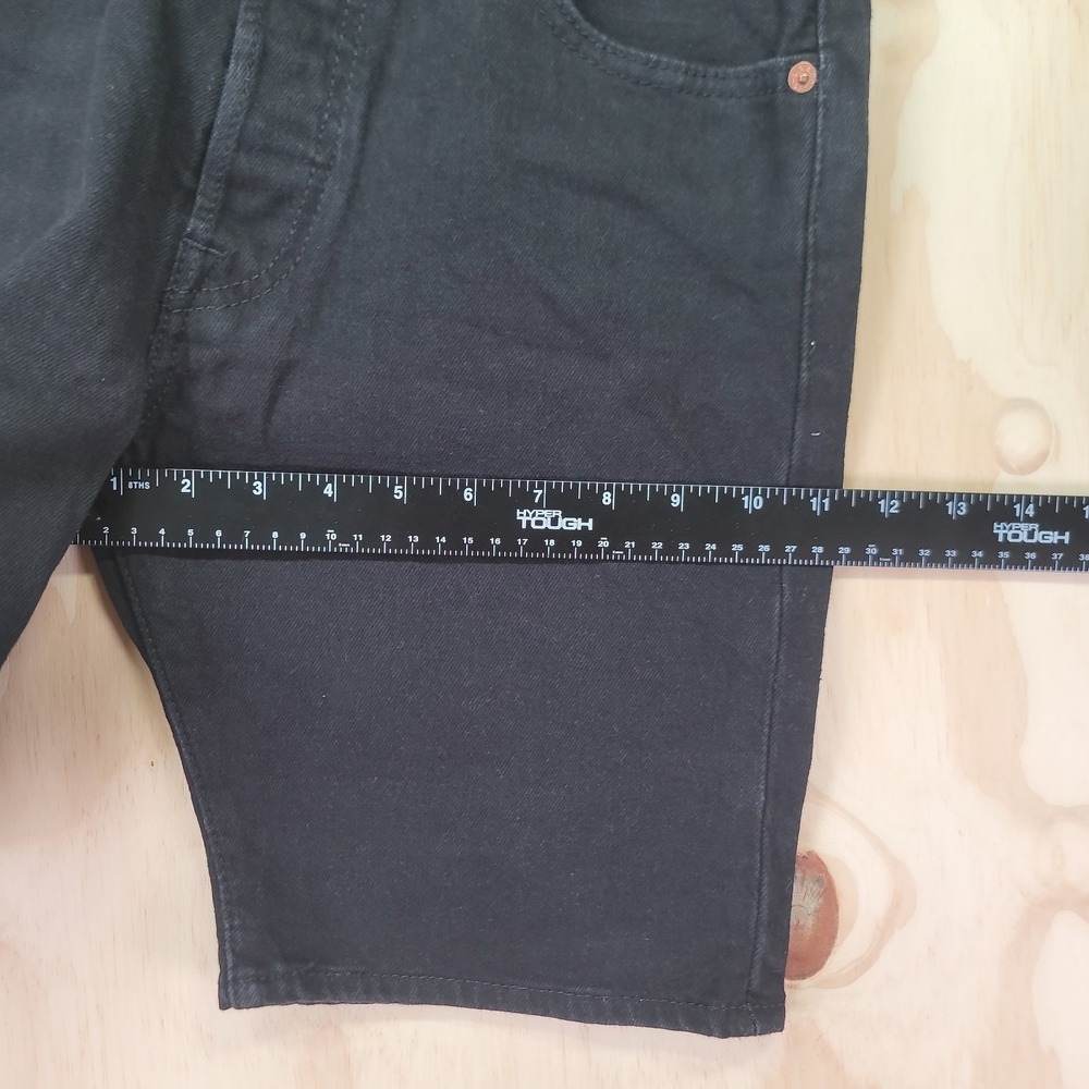 Levis Strauss 501 Denim Jean Shorts‎ Mens 30x9 Black "9 Button Fly Dark Wash NWT - Picture 11 of 16